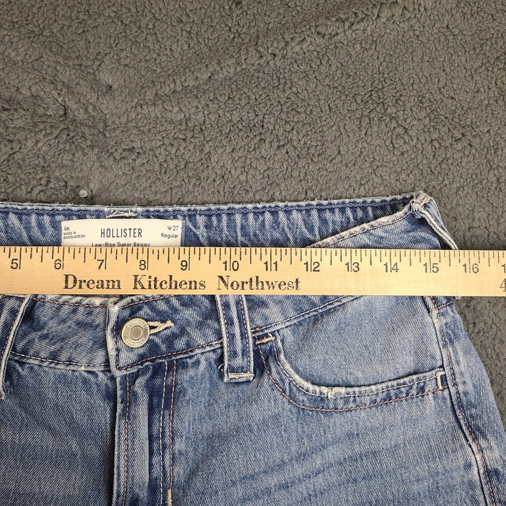 Hollister Light Blue Wide Leg Jeans - Picture 7 of 11